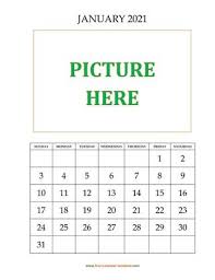 Printable blank calendar january 2021. January 2021 Free Calendar Tempplate Free Calendar Template Com