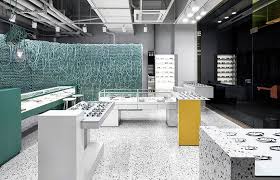 Endpiece Glasses Store By Wallga Wgnb Retail Space Design Terrazzo Design