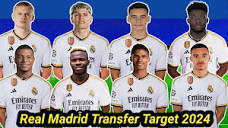 Real Madrid Biggest 10 Transfer Target For 2024/25 Season ...