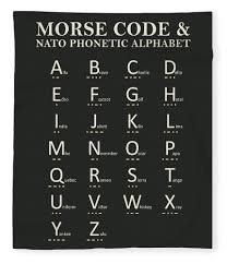 Terms in this set (26). Morse Code And Phonetic Alphabet Fleece Blanket For Sale By Mark Rogan