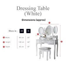 Monaco Dressing Table Stool Mirror Set White Painted Laura James Wide range of drawer options, colours and finishes for your ideal dresser.