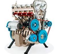 DjuiinoStar Vehicle Engine Model Assembly Kit (300+ Pieces Components, 5  Hours Assembly Time), Four-Stroke Straight-Four Gas Engine Working Model, 4  ...