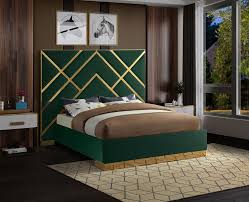 Find a stylish bed frame to add to your bedroom. Vector Green King Size Bed Vector Meridian Furniture King Size Beds Comfyco Furniture