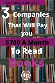 Make 700 A Month Reading Books In 2020 How To Get Money Work From Home Careers Work From Home Companies