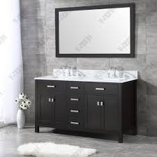 European modern style lowes unfinished cabinets bathroom black pvc cabinet. China Usa Style 60 Inch Double Sinks Black Modern Bathroom Vanity China Bathroom Cabinet Bathroom Vanity