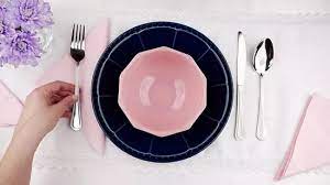 With that plate at the center of your table setting, you should separate your silverware to align across the center: 11 Ways To Set Silverware Wikihow