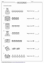 Mass And Weight Worksheet Unique Weight Of Single Item School Visuals In 2020 Measurement Worksheets Math Fact Practice Worksheets