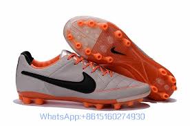 Nike Tiempo Legend V Ag Grey Orange Nike Soccer Shoes Nike Nike Shoes Cheap