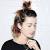 Short Hair Half Up Half Down Ponytail