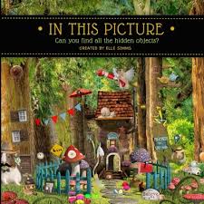 We love hidden objects picture puzzles because they are . In This Picture Can You Find All The Hidden Objects Simms Elle 9781979061575 Amazon Com Books