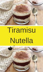 Tiramisu Nutella Nourriture Delicieuse Recettes De Cuisine Cuisine Et Boissons