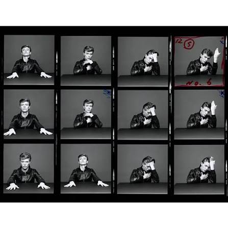 David Bowie "Heroes" Contact Sheet, 1977 by Sukita. — Modern Rocks Gallery