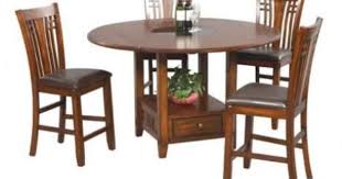 Win Dzh54260 5pc Winners Only Zahara Pub Set Mathis Brothers Furniture Oak Dining Room Set Pub Table Sets Round Pub Table