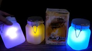 Sun Jar Solar Powered Night Light Hands On Review Of All Three Colours Youtube
