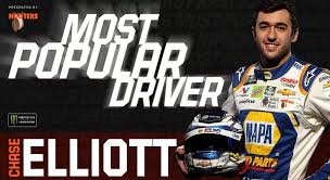 Has been voted nascar's most popular driver a consecutive 13 times from 2003 to 2015. Chase Elliott Wins 2019 Most Popular Driver Nascar Com