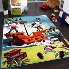 Deshalb achten wir auf ausgewählte materialien und auf eine fachgerechte. Teppich Kinderzimmer Pirat Kinderteppich Bunt Teppich De