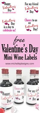 If you need help setting up your label template, you are in the right place. Free Printable Valentine S Day Mini Wine Bottle Labels