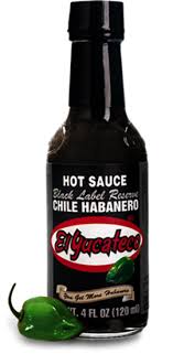 Green chile habanero hot sauce pungency heat: El Yucateco Habanero Black Label Reserve