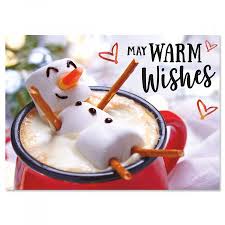 A magical and delightful christmas message. Marshmallow Snowman Christmas Cards Current Catalog