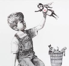 Ein werk des britischen künstlers banksy zur flüchtlingskrise ist am dienstag für 2,4 millionen euro versteigert worden und hat damit alle schätzungen übertroffen. Neues Werk Von Banksy Taucht In Krankenhaus Auf Kunstler Hinterlasst Botschaft Watson