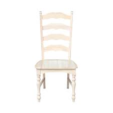 Find the perfect home furnishings at hayneedle, where you can buy online while you explore our room designs and curated looks for tips, ideas & inspiration to help you along the way. International Concepts Maine Unfinished Wood Ladder Back Dining Chair Set Of 2 C 2170p Kitchen This Beautiful Dining Chair Will Add Style To Your