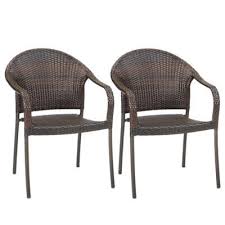 Barrington Wicker Stacking Chairs Set Of 2 Outdoor Stacking Chairs Outdoor Chairs Clearance Patio Furniture