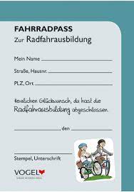 Der druck ist archivqualität, gedruckt von einem professionellen fine art printing service, nicht mit einem laserjet oder tintenstrahldrucker zu hause! Fahrradpass Fuhrerschein Zur Radfahrausbildung Online Kaufen Im Verlag Heinrich Vogel Shop