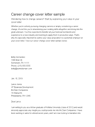 If you're applying for your first t. Career Change Cover Letter 27 Pdf Employment Human Resources