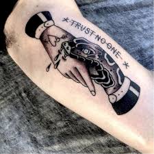 War Is Peace Freedom Is Slavery Ignorance Is Strength Tattoo Trust No One Snake And Hand Old School Tattoo Designs Old School Tattoo Sleeve Traditional Tattoo Forearm