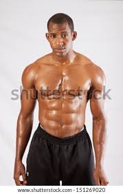 A diaphragm spasm is a sudden, involuntary contraction that often causes a fluttering feeling in the chest. Muscular Black Man Shirtless With His Chest Royalty Free Stock Photo 151268981 Avopix Com