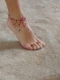 Henna Ankle Bracelet Tattoo Ankle Bracelet Tattoo Anklet Tattoos Chain Tattoo