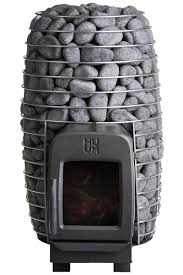 Highly Efficient Wood Burning Sauna Stove For Smaller Saunas It Has A Unique Structure Where Fresh Air Is Conducted Into Wood Sauna Sauna Diy Sauna Wood Stove