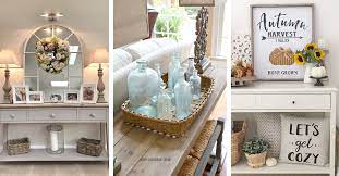 Stunning handmade rustic farmhouse entryway table, sofa table, buffet table. 12 Best Console Table Decorating Ideas And Designs For 2021