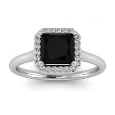 Front jewelers' black diamonds are cut and polished to perfection, then set into our 14kt & 18kt white, yellow and black gold as well as platinum settings to create these unique black diamond engagement rings. Halo Princess Cut Engagement Ring Adah Braverman Jewelry