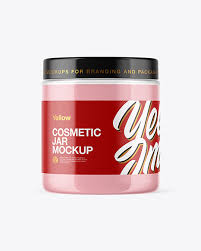 You can now use this cream jar mockup to present your best cosmetic packaging design in a photo realistic look. Clear Cosmetic Jar Mockup In Jar Mockups On Yellow Images Object Mockups