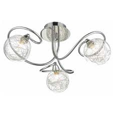 Simplistically stylish, this ceiling light will boost the brightness in any room inside your home. Lola 3 Light Semi Flush Ceiling Light Chrome At Homebase Co Uk Semi Flush Ceiling Lights Ceiling Lights Homebase