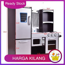Kids toys (35) play kitchens. Big Pretend Play Wooden Kids Kitchen Playset Toy Gift Set Realistic Design Shopee Malaysia