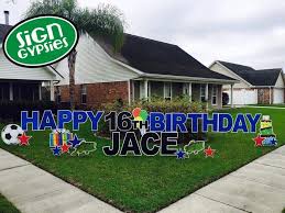 Birthday Lawn Signs Rental Regina Happy 16th Birthday Yard Greetings By Sign Gypsies Louisville Http Www Signgypsies Com Lou Happy Birthday Yard Signs Birthday Yard Signs Happy 16th Birthday