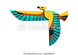 This tutorial shows the sketching and drawing steps from start to finish. Sacred Animal Of Ancient Egypt Flying Falcon The Embodiment Of The Sun God Ra Horus Cartoon Vector Illustration Canstock