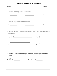 We did not find results for: Latihan Matematik Tahun 4 Pecahan 2