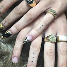 I have one on my left hand that was done in my teenage years. 64 Celebrity Dots Tattoos Steal Her Style