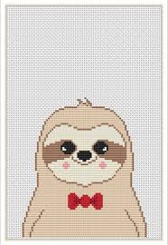 You can easily finish this animal cross stitch project in. Sloth Cross Stitch Funny Pattern Cute Nursery Modern Cross Etsy In 2020 Cross Stitch Funny Cross Stitch Animals Xmas Cross Stitch