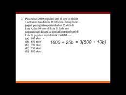 Check spelling or type a new query. Sbmptn 2013 Matematika Dasar Sma 07 Soal Cerita Pertumbuhan Youtube
