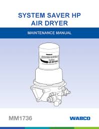 Wabco System Saver Hp Mm1736 Maintenance Manual Pdf Download Manualslib