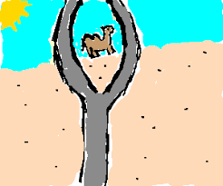 Bonjour tous le monde, to get his camel through the needle's eye. A Camel Through The Eye Of A Needle Drawception