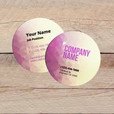 The round shape is also durable, preventing premature creasing typical of business cards with sharp corners. Circle Round Business Cards At Gotprint Com