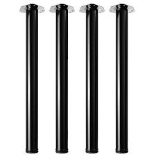Instructions on how to build a diy pipe leg table: Hettich 2 3 8 In Adjustable 28 In Black Steel Table Leg Set Of 4 9265592 The Home Depot
