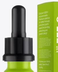 Download Matte Dropper Bottle With Paper Box Mockup In Bottle Mockups On Yellow Images Object Mockups