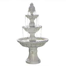 When converting height to cm, the number of feet is multiplied by 12 and added to inches to get the total inches. Sunnydaze Decor 59 In H Fiberglass Tiered Fountain Outdoor Fountain Lowes Com Water Fountains Outdoor Water Fountain Fountains Outdoor