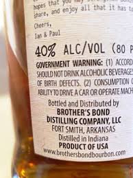*not officially affiliated with @iansomerhalder @paulwesley or @brothersbond*. Brother S Bond Straight Bourbon Whiskey The Abv Network